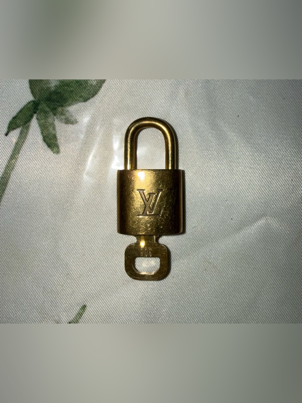 Louis Vuitton Gold-tone Padlock and Key Set - Picture 3 of 6